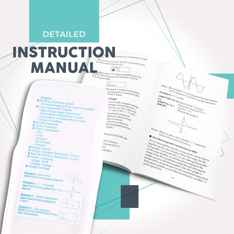 CATIGA Scientific Calculator with Graphic Functions - Multiple Modes with Intuitive Interface - Perfect for Students of Beginner and Advanced Courses, High School or College - Image 5